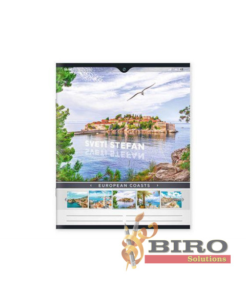 Caiet 24 foi, linie, copertă colorată, 241004